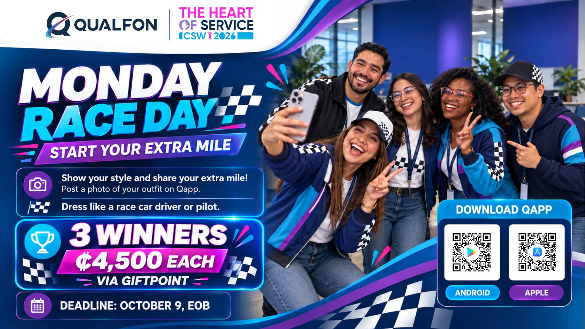 Monday: Race Day