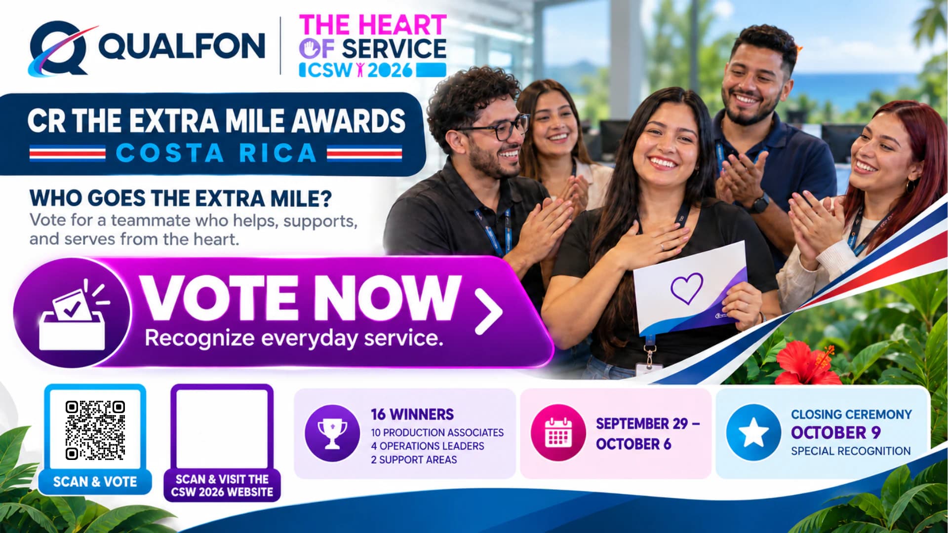 The Extra Mile Awards, Costa Rica.